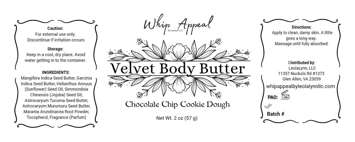 Chocolate Chip Cookie Dough Velvet Body Butter